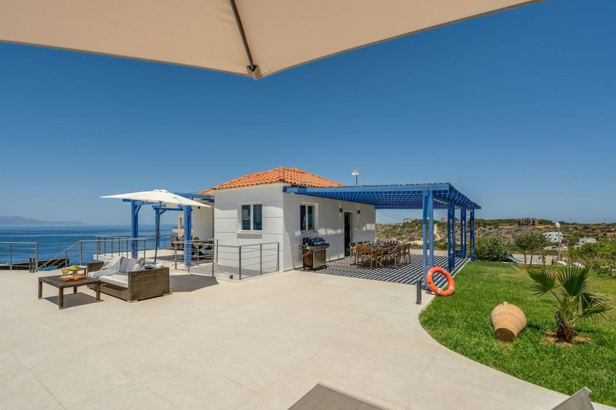 Villa Hemera Ocean View Private Heated Pool Chorafakia Екстериор снимка