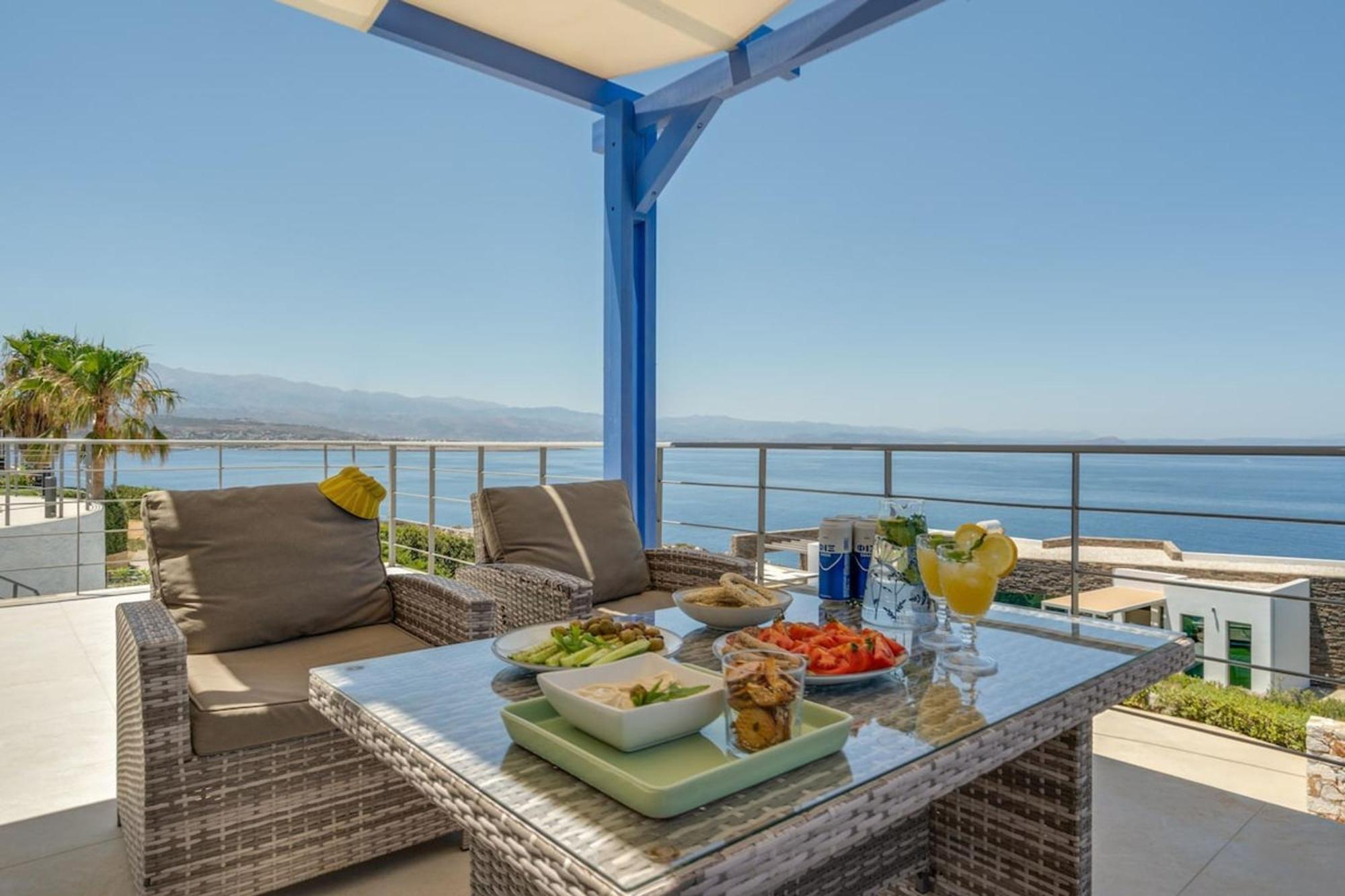 Villa Hemera Ocean View Private Heated Pool Chorafakia Екстериор снимка