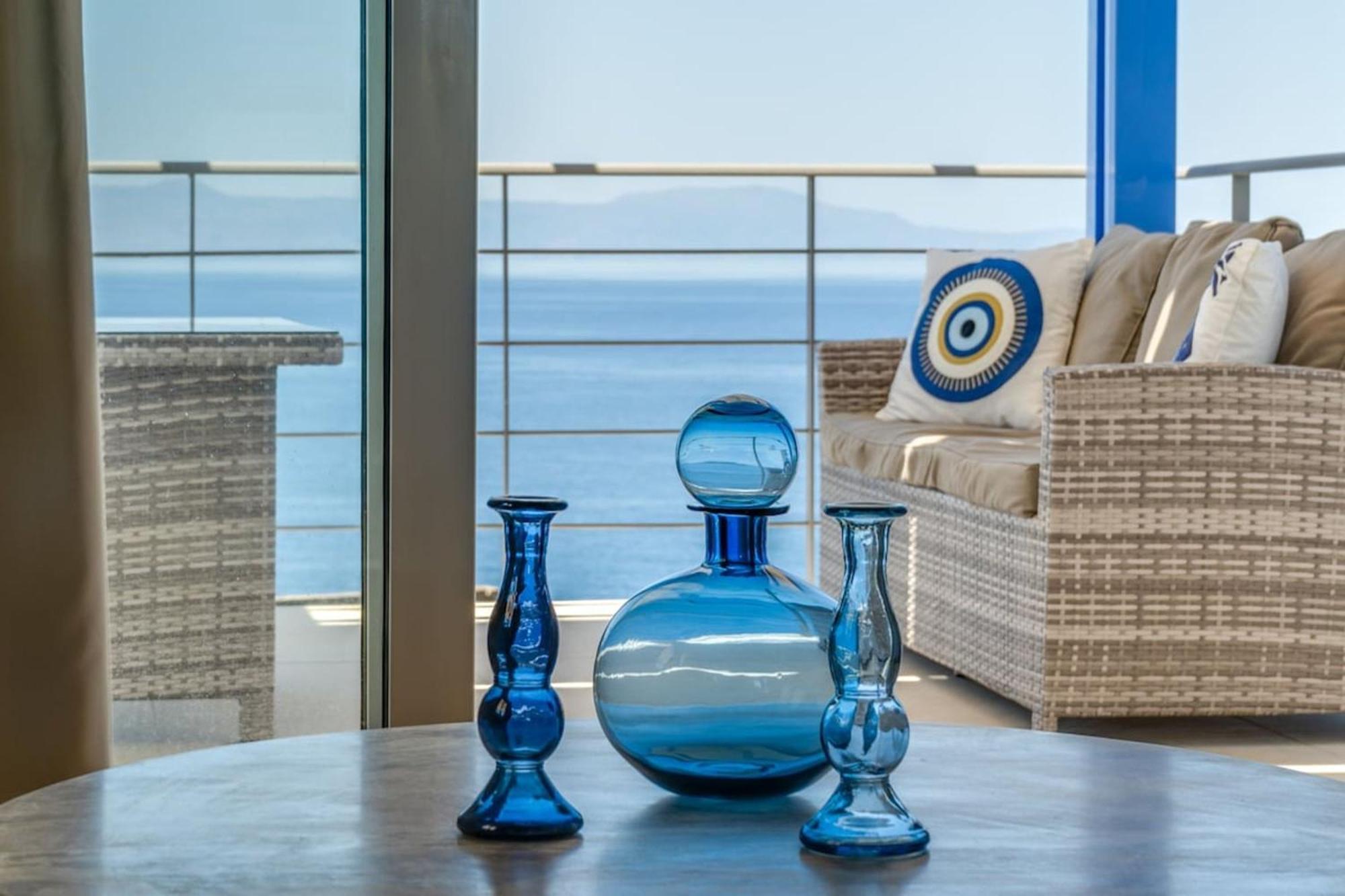 Villa Hemera Ocean View Private Heated Pool Chorafakia Екстериор снимка
