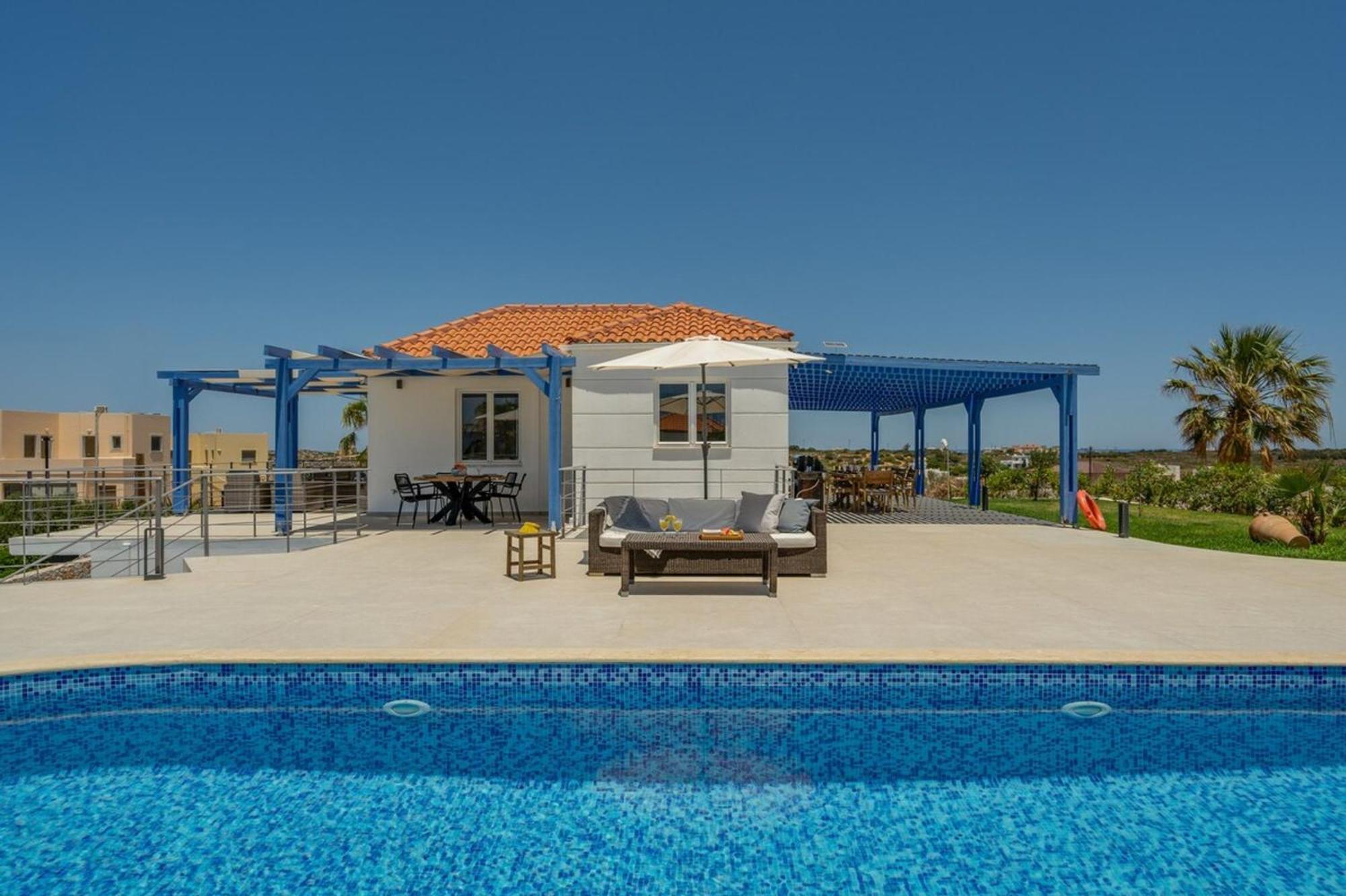 Villa Hemera Ocean View Private Heated Pool Chorafakia Екстериор снимка