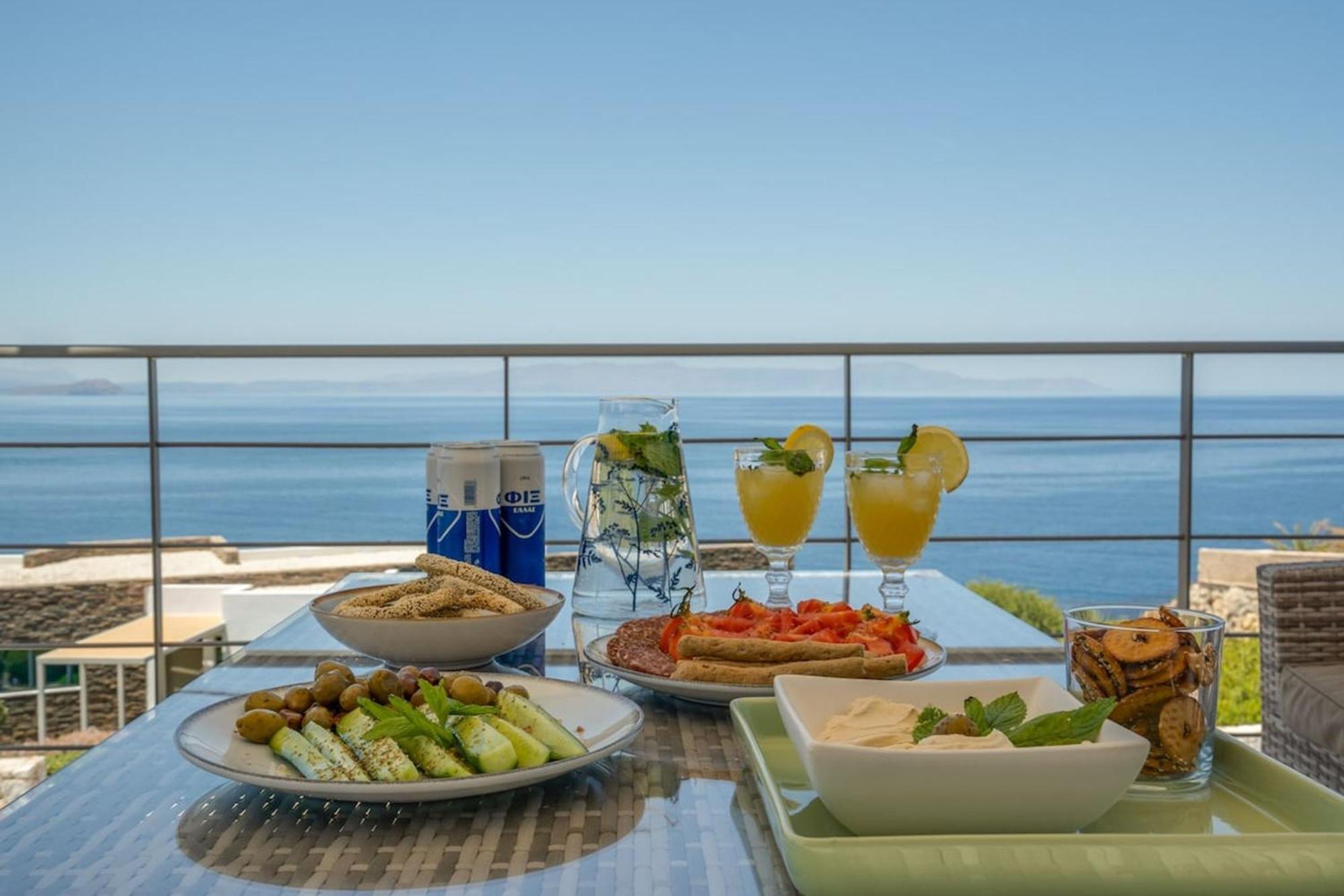 Villa Hemera Ocean View Private Heated Pool Chorafakia Екстериор снимка