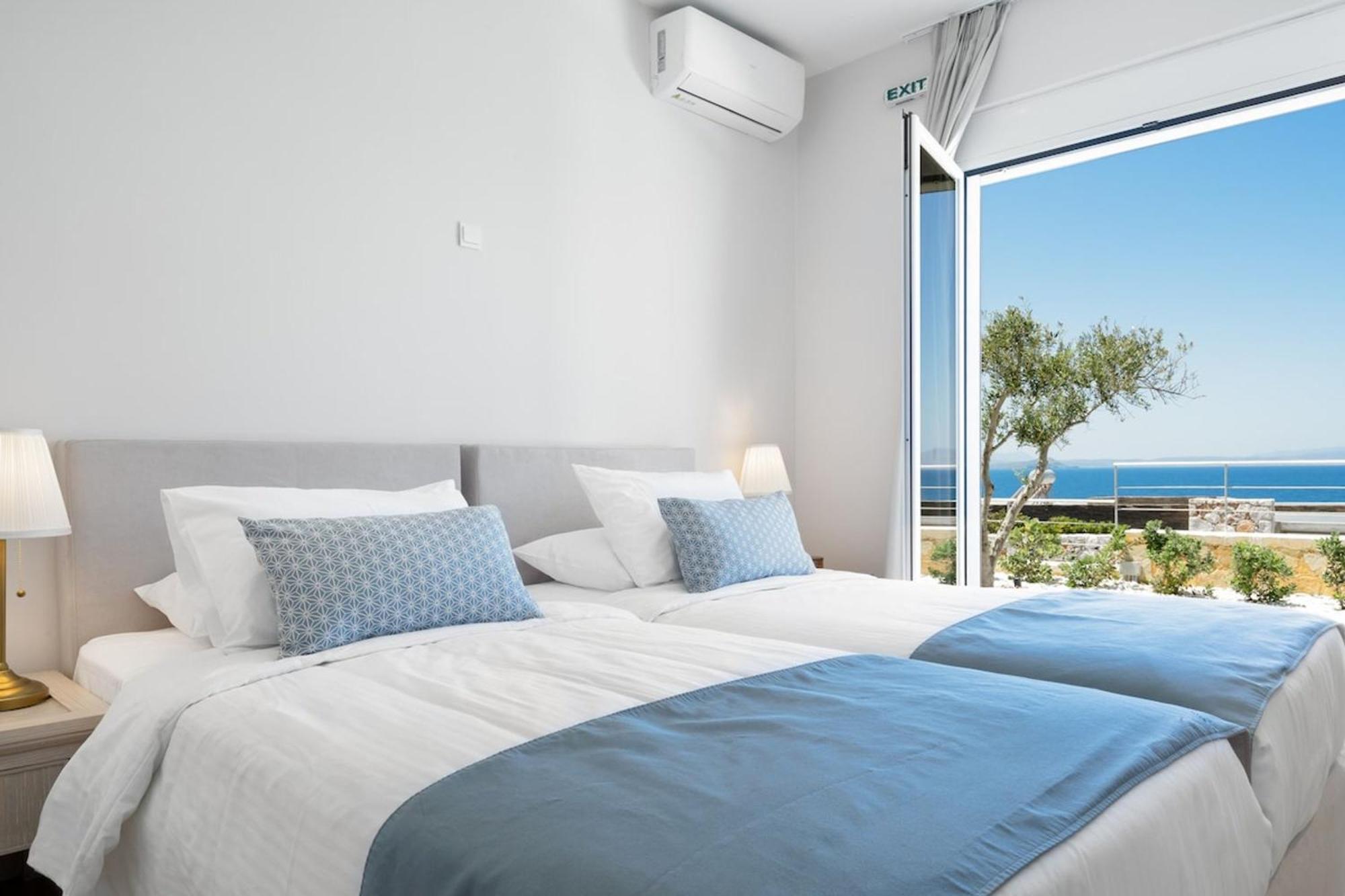 Villa Hemera Ocean View Private Heated Pool Chorafakia Екстериор снимка