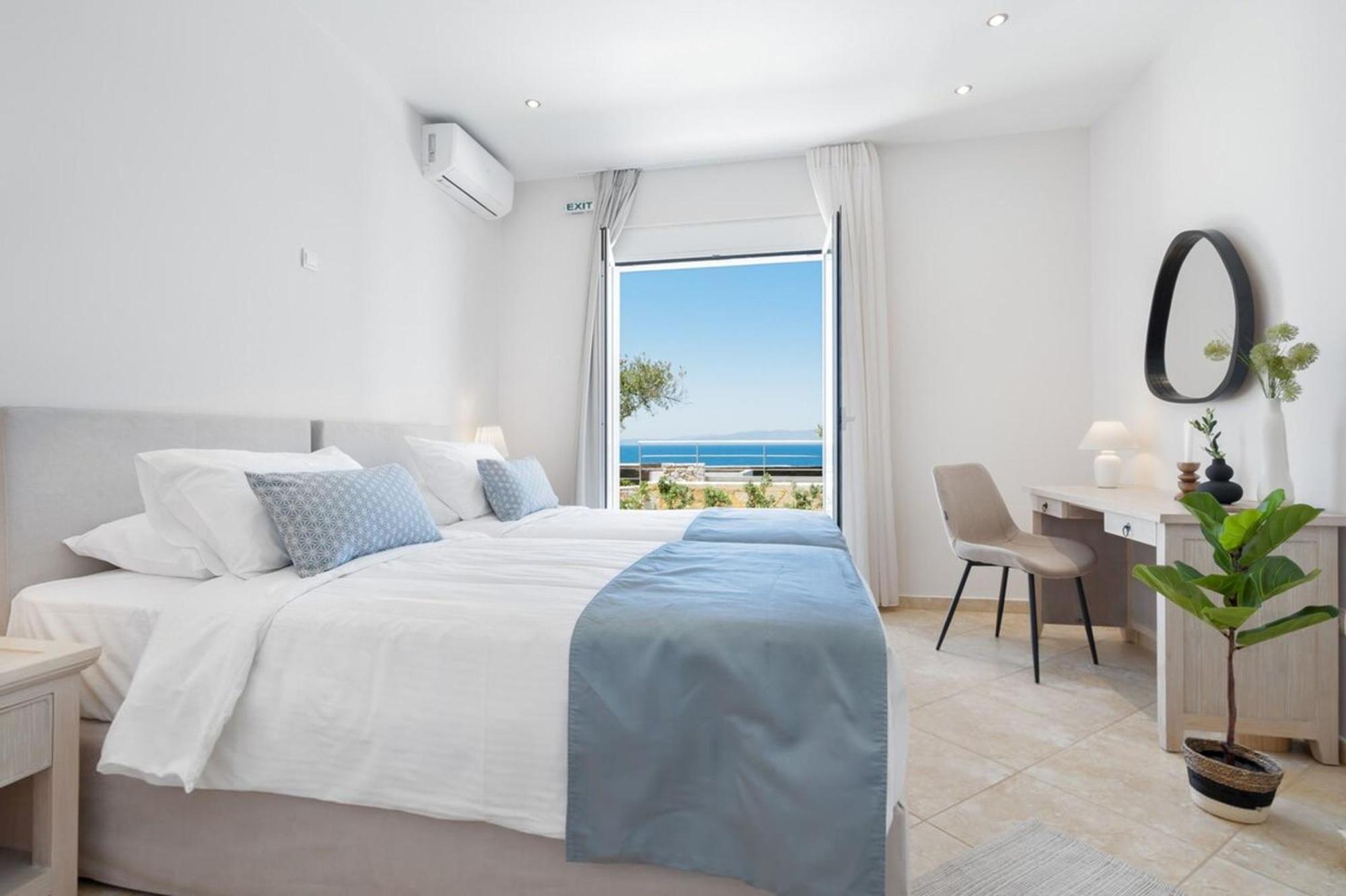 Villa Hemera Ocean View Private Heated Pool Chorafakia Екстериор снимка