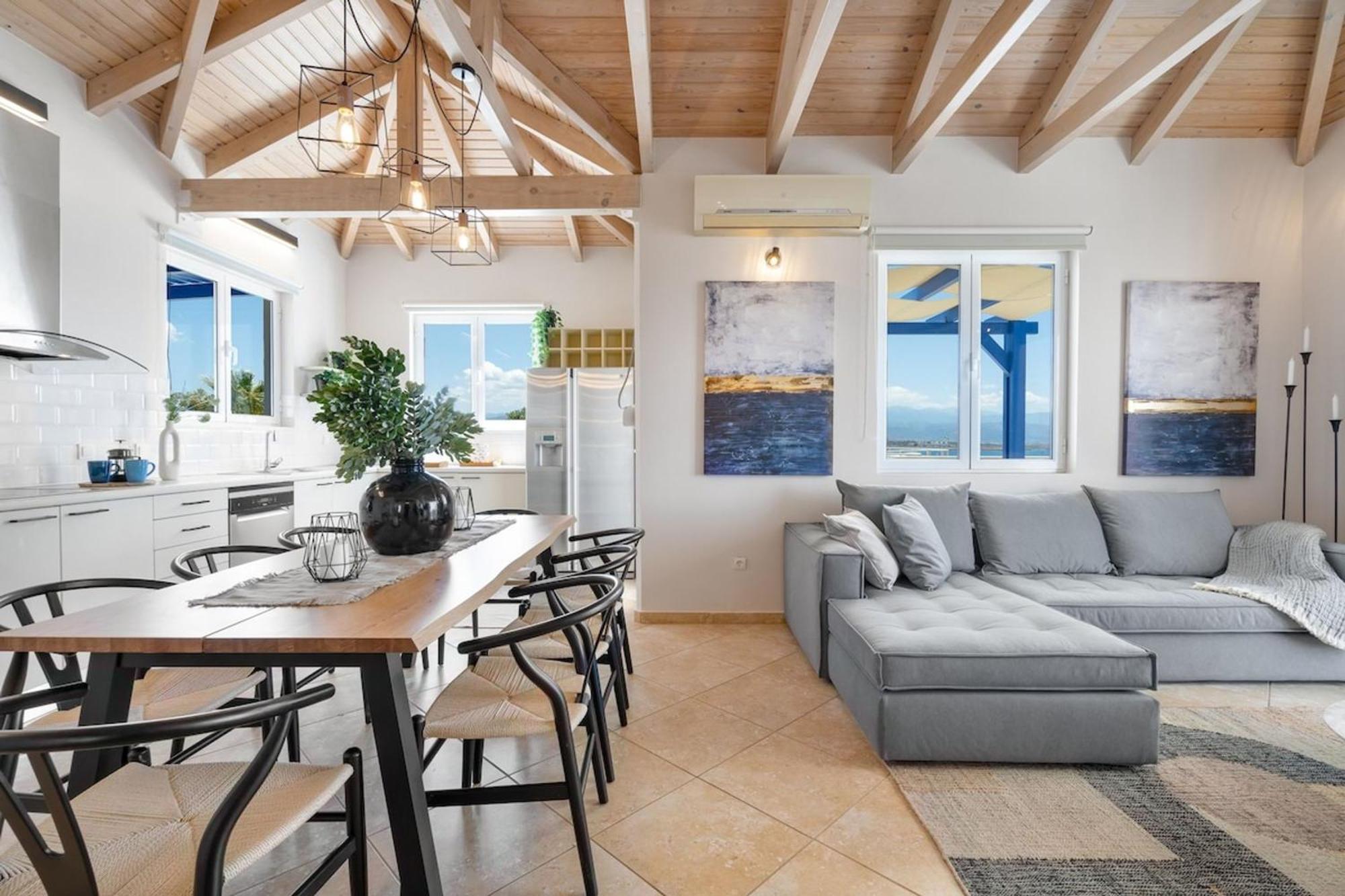 Villa Hemera Ocean View Private Heated Pool Chorafakia Екстериор снимка